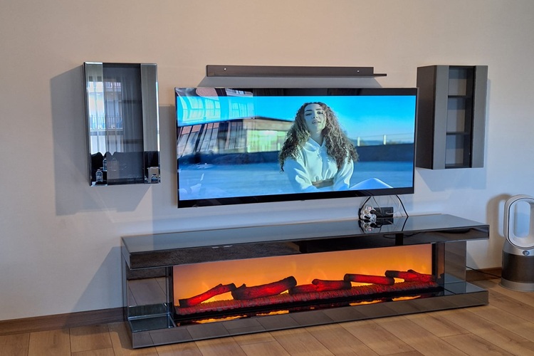 İstanbul Şömineli Tv Ünitesi